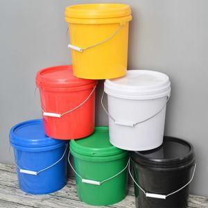 Buy cheap Durable Plastic Buckets With Handle And Lid For Convenient Storage from wholesalers