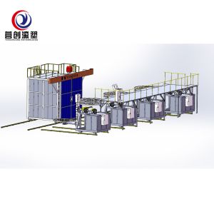 Buy cheap Multi Arm Shuttle Plastic Water Tank Making Machine High Efficiency from wholesalers