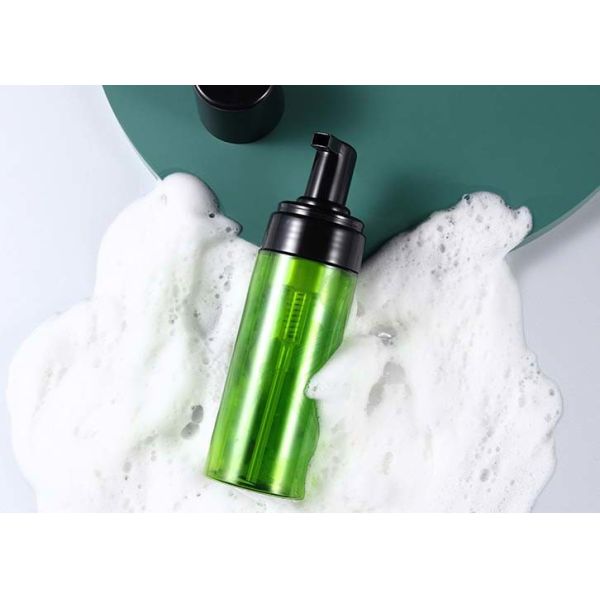 Buy cheap BSCI 150ml Foaming Hand Soap Bottles Green Pump Bottles Refillable from wholesalers