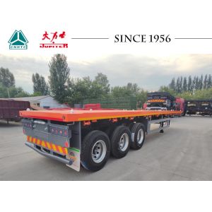 Buy cheap 3 - Axle Flatbed Trailer 40 Foot Flatbed Trailer 40ft Container Flat Bed Trailer from wholesalers
