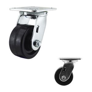 Buy cheap Hard 100mm Diameter High Temperature Caster Wheels With Roller Bearing from wholesalers
