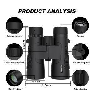Buy cheap Kaemeasu C Model black 10x42 HD Waterproof Binoculars for Adults, Binoculars for Bird Watching and Hiking, Optics with BAK4 Prism, Shockproof Magnesium Alloy Body, Clear and Bright Vision from wholesalers