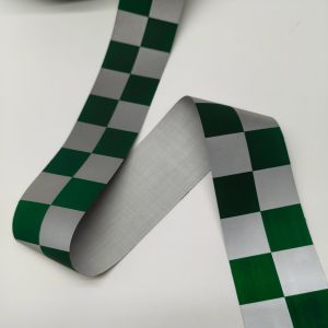 Buy cheap High Durability Reflective Fabric With Printed Checks On from wholesalers