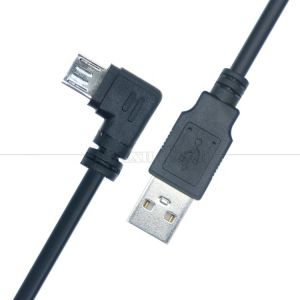 Buy cheap Customization 1m 2m 3m 90 Degree Right Angle Micro B V8 Connector to USB Extension Data Charger Cable from wholesalers