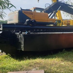 Buy cheap OEM Rubber Tracks Chassis Robot Amphibious Excavator Pontoon Undercarriage from wholesalers