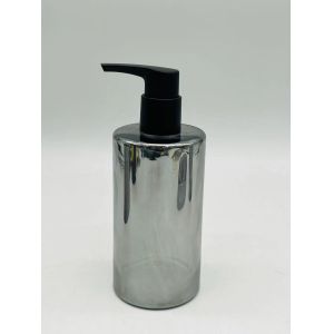 Buy cheap Black Nickel Glass Bathroom Accessories Sets Round Shape Ion Plating Effect Glass Soap Dispenser from wholesalers