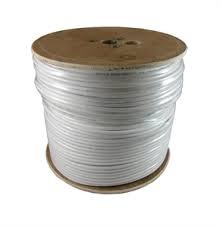 RG6 Tri-Shield Coaxial Cable for CCTV ROSH Standard Cable RG6 Coaxial Cable with