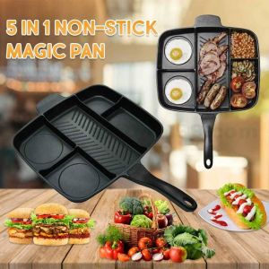 Korean Indoor And Outdoor Stovetop Grill Pan 5 In 1 With Handle
