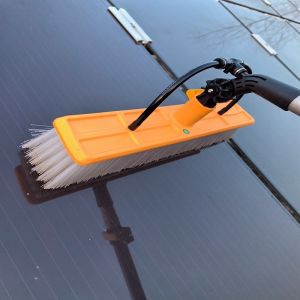 Buy cheap 24 FT Water Fed Pole Kit for Solar Panel Cleaning Manual Water Spray Brush Included from wholesalers