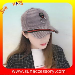 Buy cheap QF17046 Sun Accessory customized corduroy baseball cap, embroidered logo on the cap from wholesalers