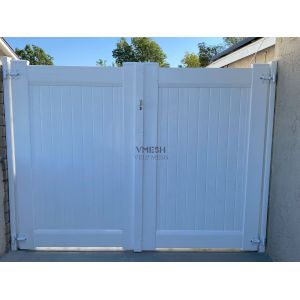 White PVC Privacy Fence 6x8ft UV Resistant Low Maintenance