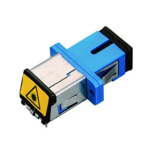 Buy cheap SC SX Metal Avoid Laser Fiber Optic Adapter/Coupler with Flange from wholesalers