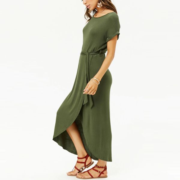 Factory high-low long maxi dress for women