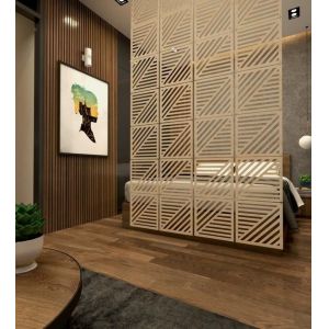 Custom Soundproof Partition Folding Room Divider Movable Lightweight