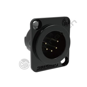 Buy cheap 3.5mm Wire Diameter Gold Connector Indoor IP40 Shell Plating Black Audio Cable Plug with 5-Pin XLR Female Connector from wholesalers