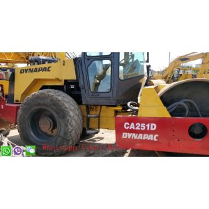 10Ton Weight Yellow and Red Color Sing Drum Road Roller Used Construction