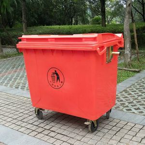 Wholesale 1100 Litre Garbage Container Waste Bins Plastic Trash Dustbins