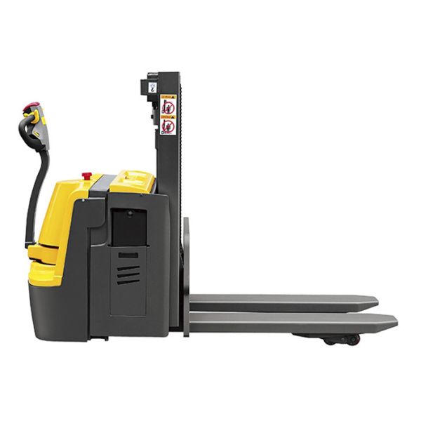 Quality Double Pallet Warehouse Forklift Trucks Electric Type With Wear Resistant Wheel for sale