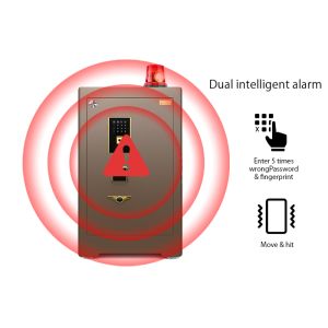 Solid Steel Commercial Safe Box Semiconductor Fingerprint Biometric Zinc Alloy
