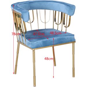 Buy cheap High Density Sponge Cushion 78cm Modern Dining Chairs from wholesalers