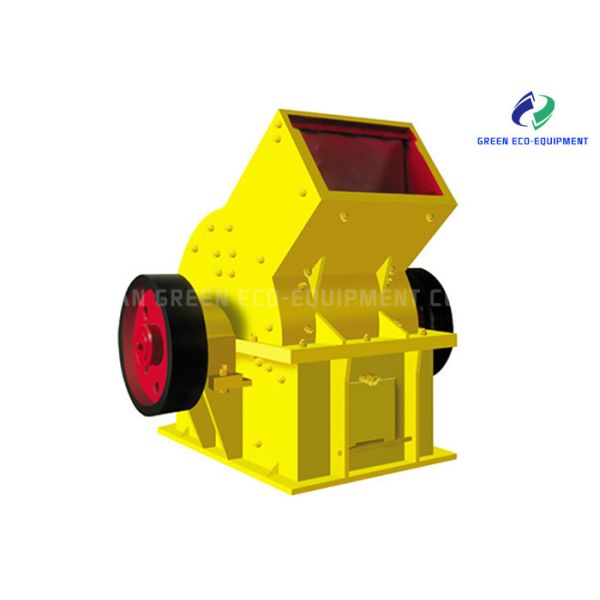 Yellow Impact Hammer Crusher , Cement Crusher Machine Compact Structure