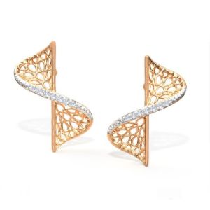 Buy cheap 2024 Earring Set with Pave Setting Technology and Cubic Zirconia Swerve Twist Studs from wholesalers
