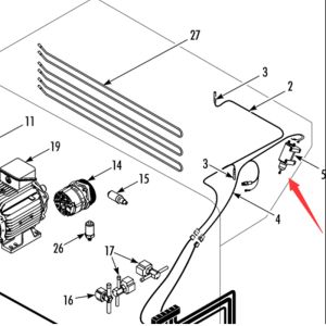 Buy cheap 442823 Thermo King T-880Pro original defrosting damper motor from wholesalers
