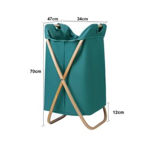 Buy cheap Household Essentials Oem Bamboo Laundry Hamper Basket Collapsible X Frame from wholesalers