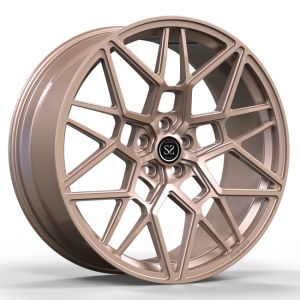 Buy cheap 23inch 23x10 Concave Monoblock 1 Piece Rims Wheels Rose Gold Forged Ranger Rover Svr from wholesalers