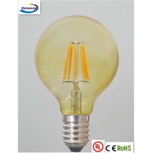 Buy cheap vintage G80 led big golf light with E27 4W 6W 8W 10W 230v 2200K 2700k CE CLEAR AMBER GLASS from wholesalers