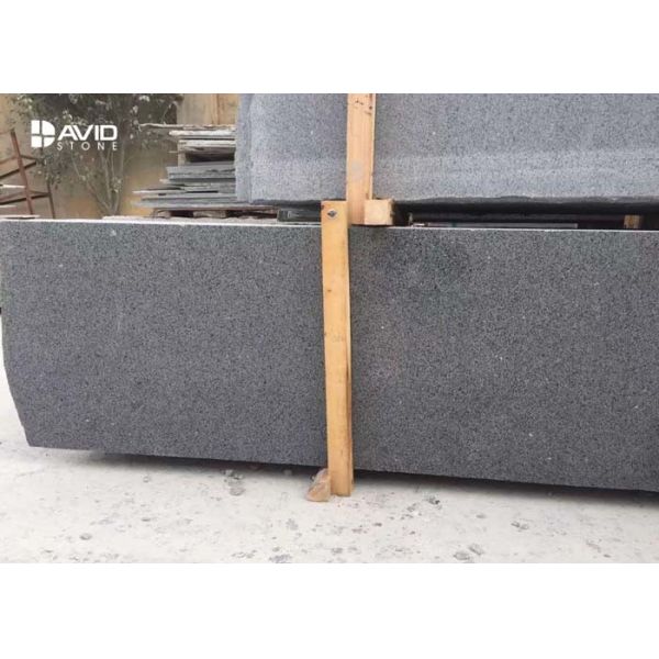 Quality Black Granite Stone Tiles for Kitchen Floor G654 Sesame Cut Strips High Hardness for sale
