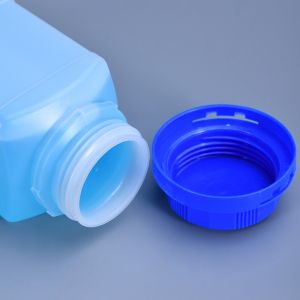 Buy cheap 1 liter HDPE Square Lab Bottles Plastic Food Grade Reagent Chemical Liquid Packaging from wholesalers