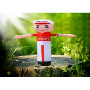 Buy cheap Portable Fireproof Miniature Inflatable Air Dancer PVC Material Shell from wholesalers