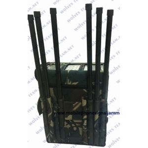 Military Backpack High Power GPS WIFI5.8G Drone Signal Jammer