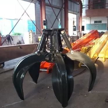 50T Waste Steel Rotating Grabs Excavator Q345b Hydraulic Rock Grab