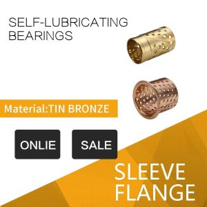 Custom Tribological Grooves Or Sockets CuZn32 Bronze Sleeve Bushings With
