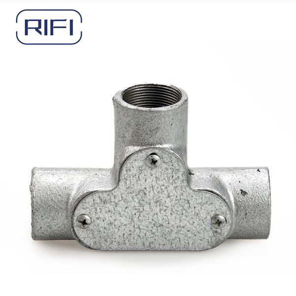Buy cheap 20MM GI Electrical Conduit Fittings Hot DIP Galvanized Tee Elbow from wholesalers