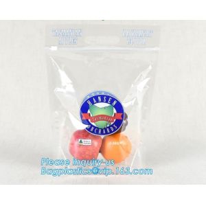 Buy cheap frozen food plastic packaging bag with slider zipper, pe zip lock bag with slider, slider k perforated fresh grape from wholesalers