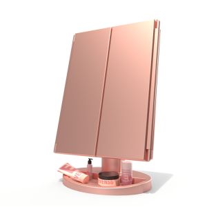 Buy cheap 3 door folded LED sensor mirror with 2x/3x magnification GK-SK1812 from wholesalers