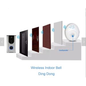 Buy cheap Smart Wifi Wireless outdoor cheap PIR alarm wireless doorbell Home video Smart WiFi doorbell, wireless doorbell with cam from wholesalers