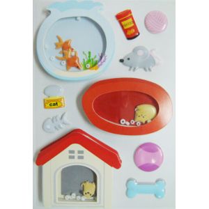 China Eco Friendly Shaker Wall Vintage Toy Stickers Lovely Pet Customized Designs on sale