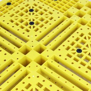 Buy cheap PP HDPE Yellow Plastic Pallets Stackable 100% Virgin Material from wholesalers