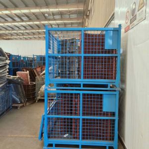 Customized Foldable Stacking Metal Box Pallet Industrial Storage Box