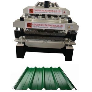 Buy cheap Customizable Double Layer Roofing Tile Machine for Trapezoidal Corrugated Glazed Tile from wholesalers