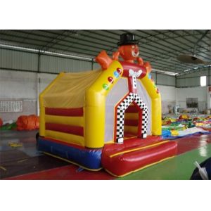 Buy cheap 0.55mm PVC Tarpaulin Clown Inflatable Backyard Jumping Bouncers / Moon Bounce from wholesalers