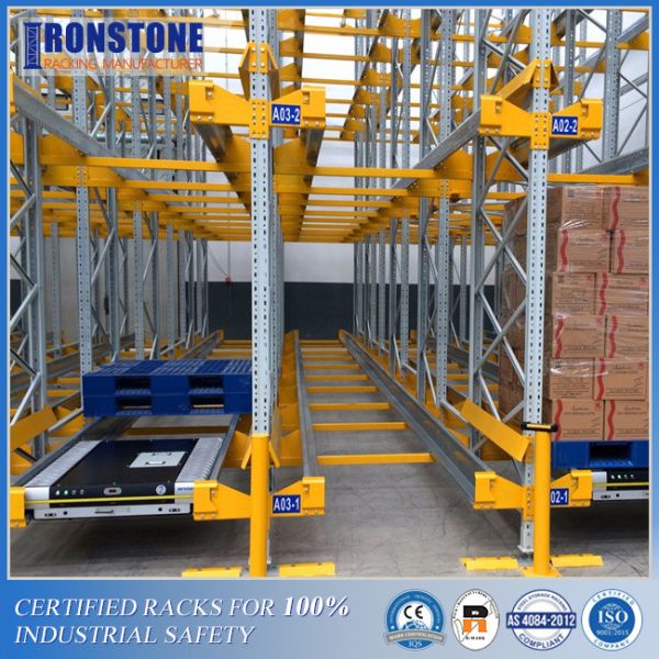 Battery Powered Warehouse Radio Shuttle Pallet Racking System With Significant