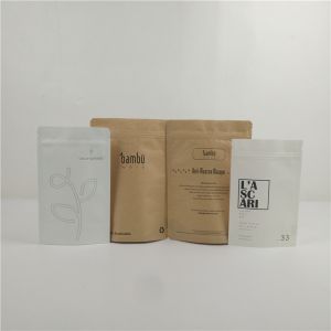 Eco Friendly Compostable Kraft Paper Bag Custom Printing Biodegradable Paper