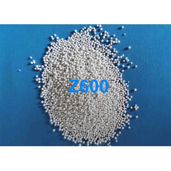 Buy cheap Z600 600 - 850μM Ceramic Shot Peening High Hardness Smooth Surface White Color from wholesalers