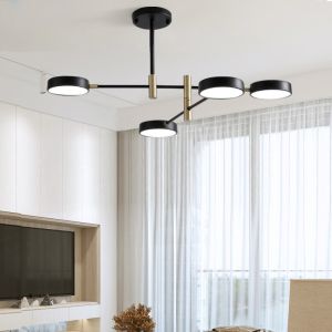 Modern Minimalist chandelier Black White chandeliers for Bedroom(WH-MI-231)