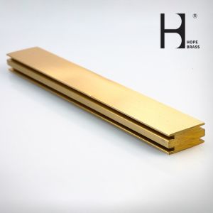 Buy cheap Decorative Copper Material for Derative Home / Supermarket / Garage Brass Extruding Profiles Extrusion China Manufacture from wholesalers